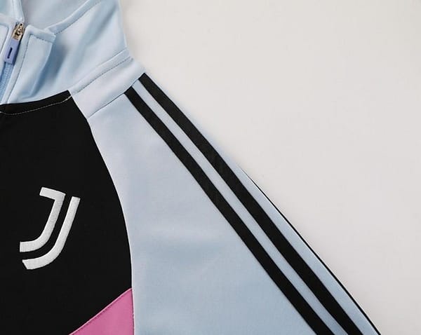 24/25 Juventus Light Blue/Black Full Zipper Jacket +Long Pants - Image 10