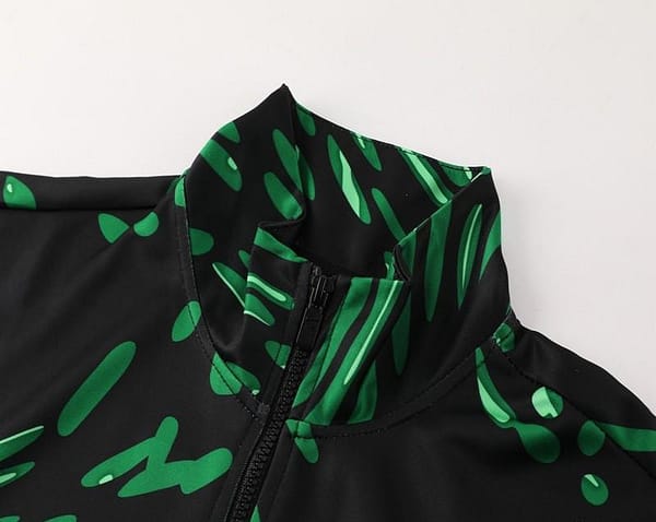 2024 Nigeria Black/Green Full Zipper Jacket +Long Pants - Image 8