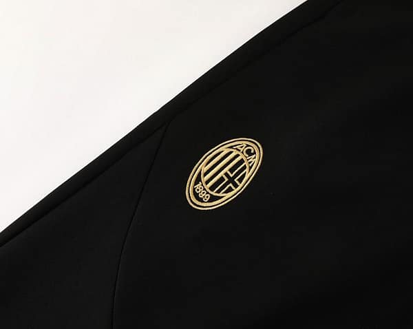 24/25 AC Milan Black/Red Full Zipper Jacket +Long Pants - Image 3