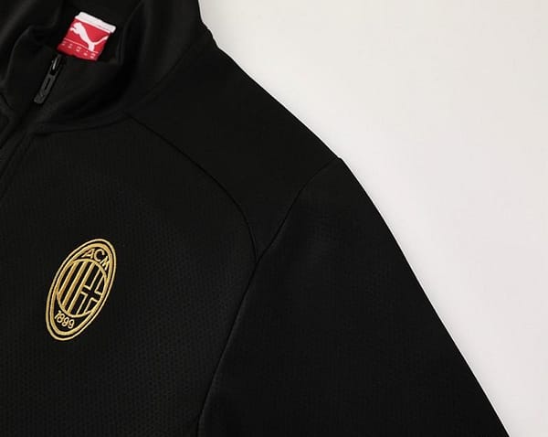 24/25 AC Milan Black/Red Full Zipper Jacket +Long Pants - Image 10