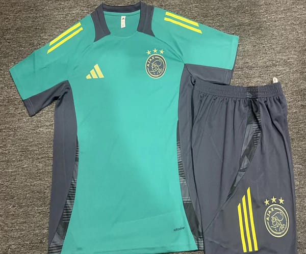 24/25 Kids Ajax Green Short Sleeve Jersey+Shorts - Image 2