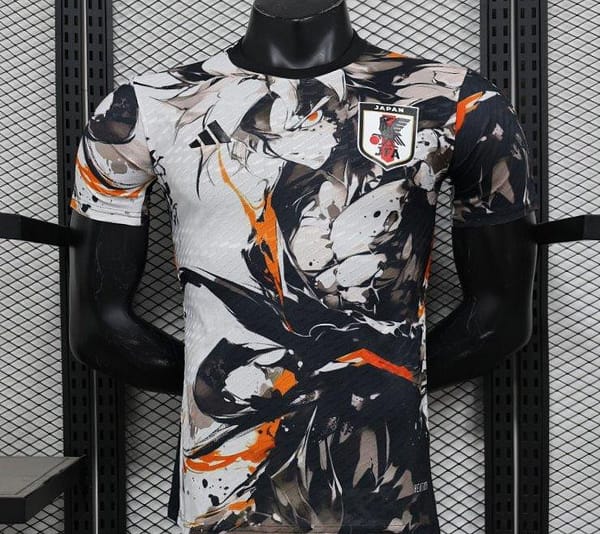 Player Version 2025 Japan White with Abstract Ink Splash Jersey