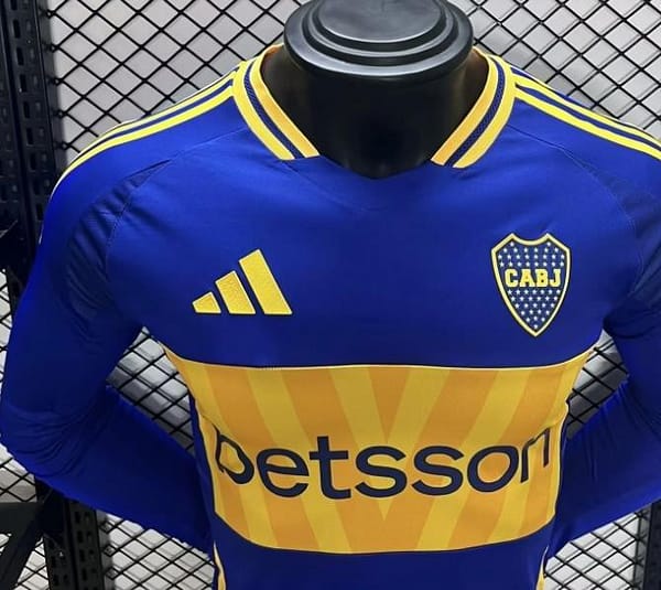 Player Version 24/25 Boca Juniors Home Long Sleeve Jersey - Image 3