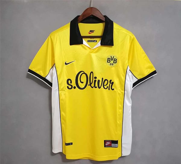 Retro 98/99 Borussia Dortmund Home Jersey - Image 2