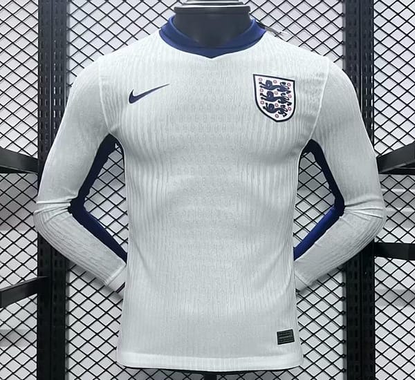 Player Version 2024 England Home Long Sleeve Jersey