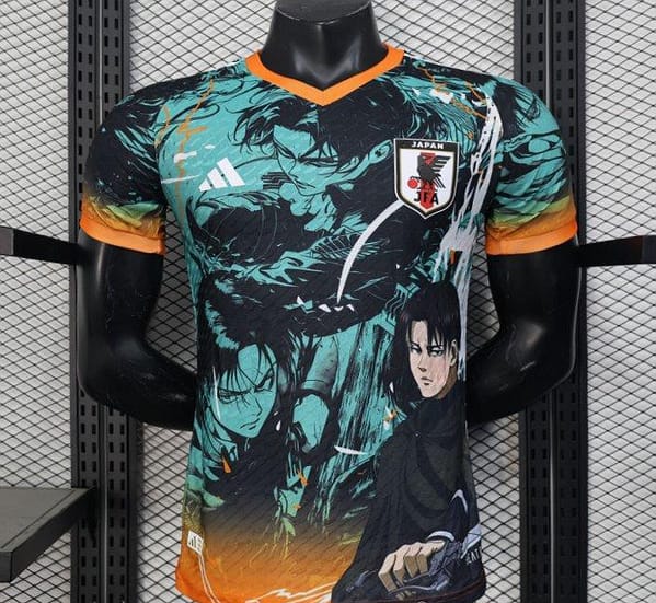 Player Version 2025 Japan Teal with Anime Warrior Jersey