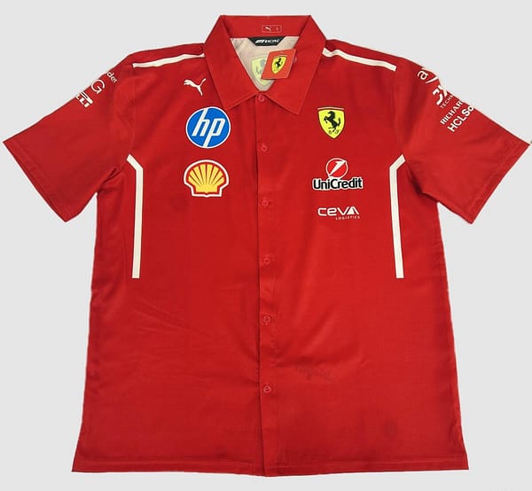 Scuderia Ferrari 2025 Team Short Sleeve Shirt - F1 Racing Style - Image 10