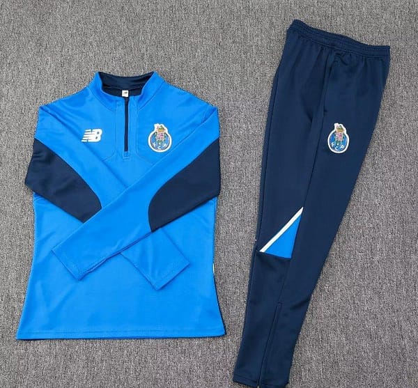 24/25 Porto Blue Half Zipper Jacket+Long Pants - Image 3