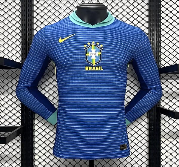 Player Version 2024 Brazil Away Blue Jersey