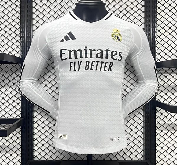 Player Version 24/25 Real Madrid Home Long Sleeve Jersey