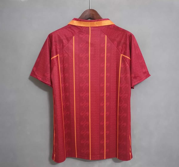 Retro 96 97 AS Roma Home Jersey - Image 2