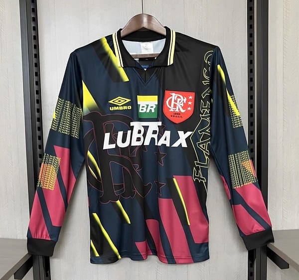 Retro1997/98 Flamengo Black Goalkeeper Long Sleeve Jersey