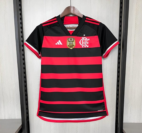 24/25 Womens Flamengo Home Patch Da Copa Do Brasil Jersey
