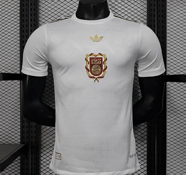 Player Version 25/26 Bayern Munich White with 125th Anniversary Emblem Jersey