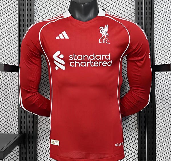 Player Version 25/26 LIverpool Home Long Sleeve Jersey