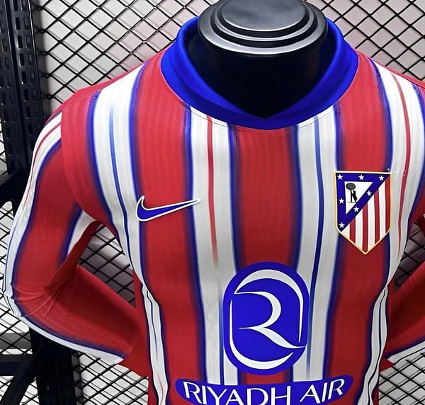 Player Version 24/25 Atletico Madrid Home Long Sleeve Jersey - Image 3