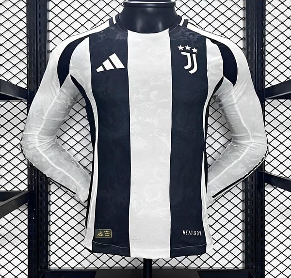 Player Version 24/25 Juventus Home Long Sleeve Jersey