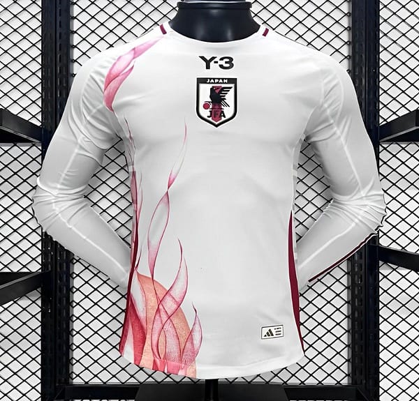 Player Version 2024 Japan Away White Long Sleeve Jersey