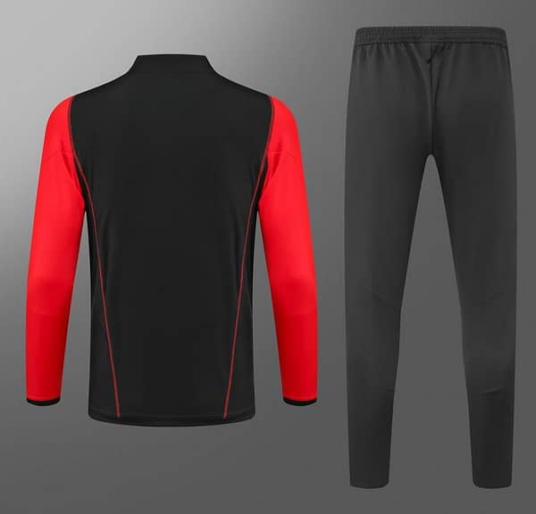 23/24 Roma Red/Black Half Zipper Jacket+Pants - Image 2