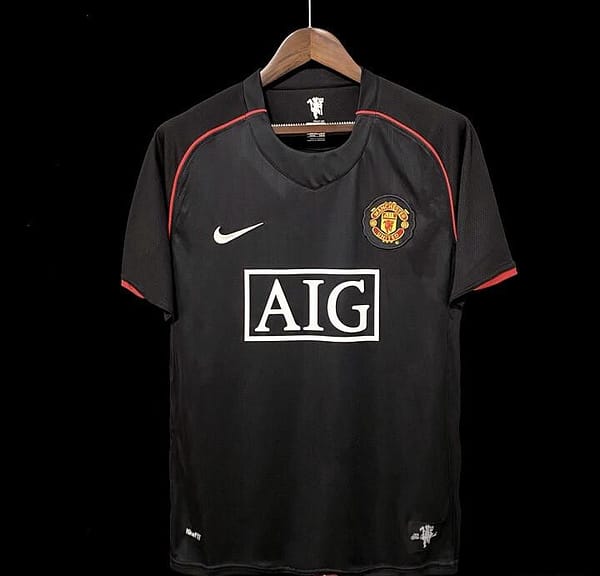Retro 07/08 Manchester United Away Black Jersey
