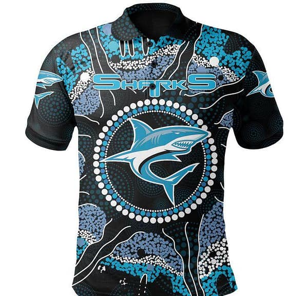 Cronulla-Sutherland Sharks 2020 Mens Football Polo Shirt