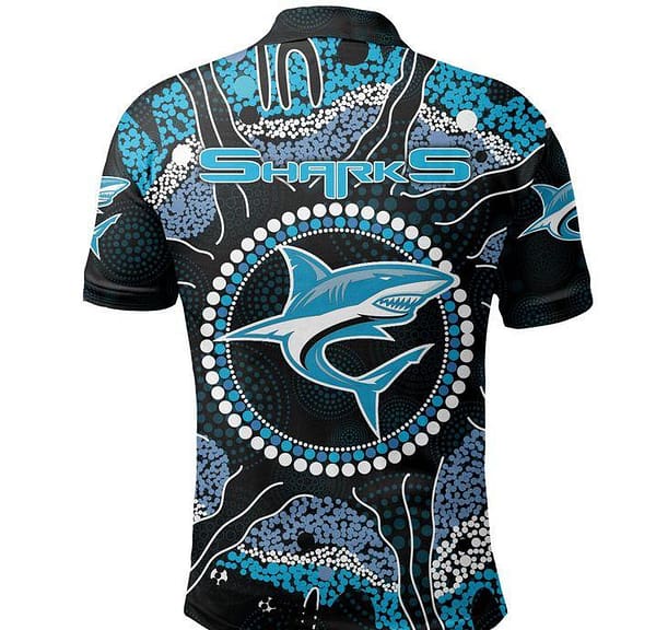 Cronulla-Sutherland Sharks 2020 Mens Football Polo Shirt - Image 2