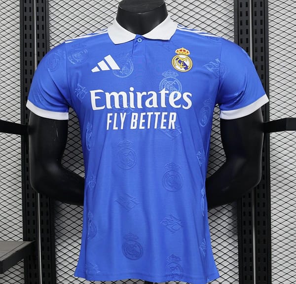 Player Version 24/25 Real Madrid Blue Pre-Match Jersey