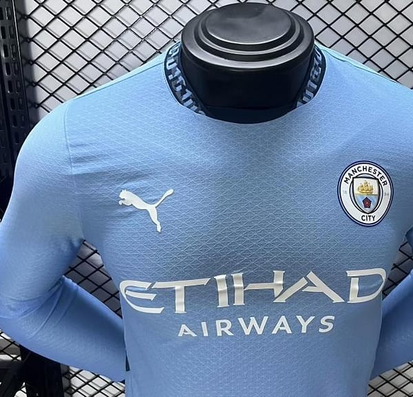 Player Version 24/25 Manchester City Home Long Sleeve Jersey - Image 2