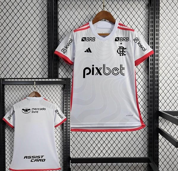 24/25 Women Flamengo Away Jersey + All Sponsors