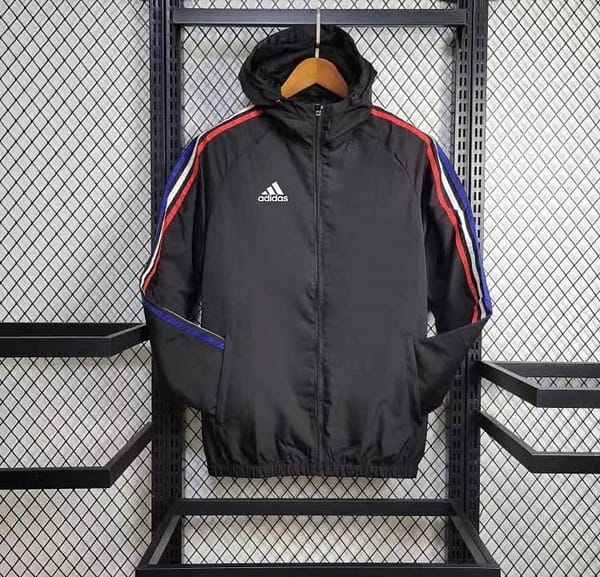24/25 Adidas Black Windbreaker