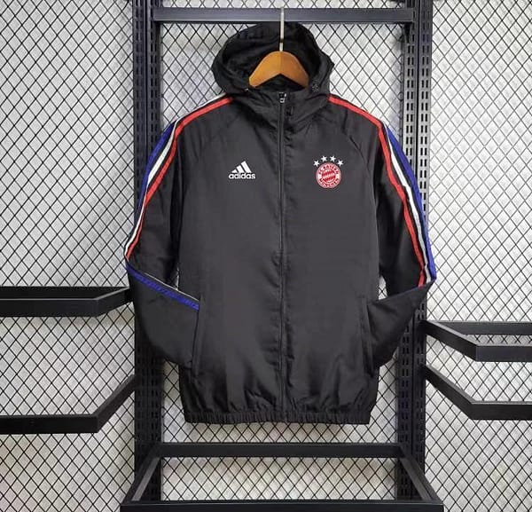 24/25 Bayern Munich  Black Windbreaker