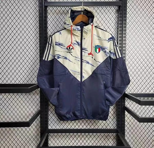 24/25 Italy Navy/Beige Windbreaker