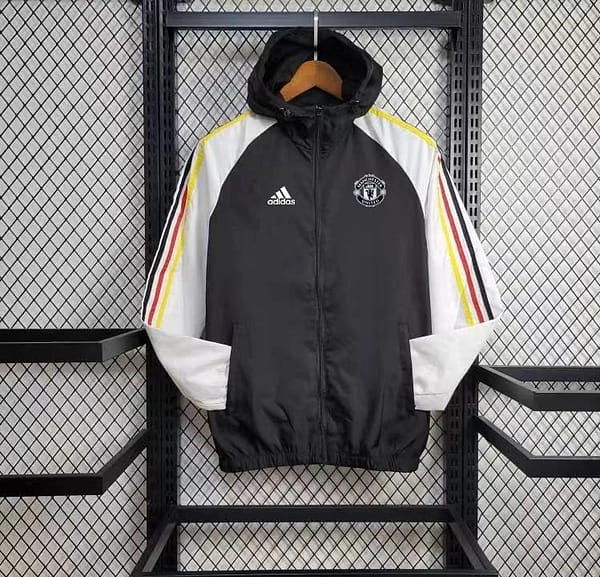 24/25 Manchester United Black/White Windbreaker