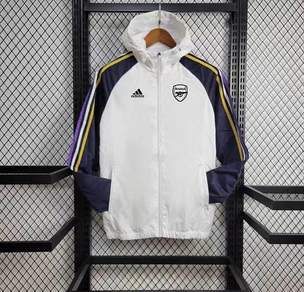 24/25 Arsenal White Windbreaker