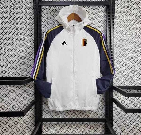 2024 Belgium White Windbreaker