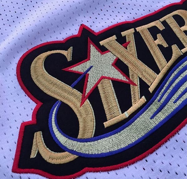 Men's Allen Iverson White Retro Classic Team Jersey - Image 4