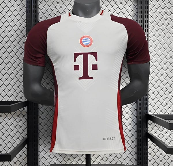 25/26 Player Version Bayern Munich Training White Wine Jersey