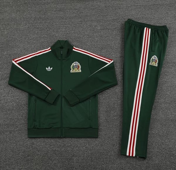 2024 Mexico Green Full Zipper Jacket +Long Pants - Image 4
