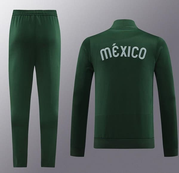 2024 Mexico Green Full Zipper Jacket +Long Pants - Image 11