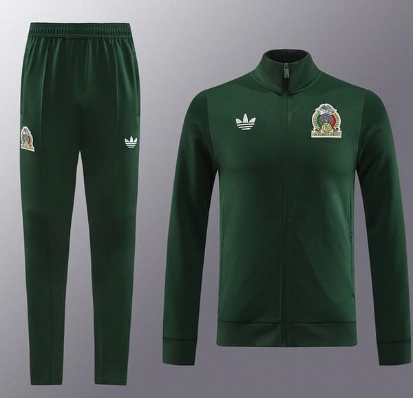 2024 Mexico Green Full Zipper Jacket +Long Pants - Image 14