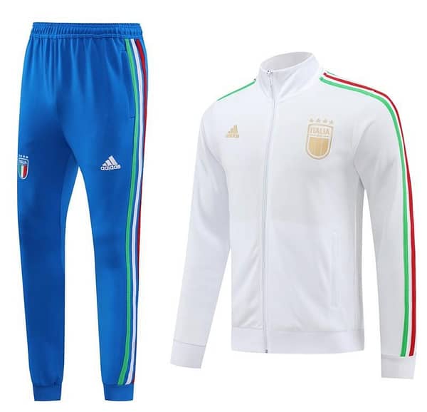 24/25 Italy White Full Zipper Jacket +Long Pants