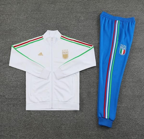 24/25 Italy White Full Zipper Jacket +Long Pants - Image 7