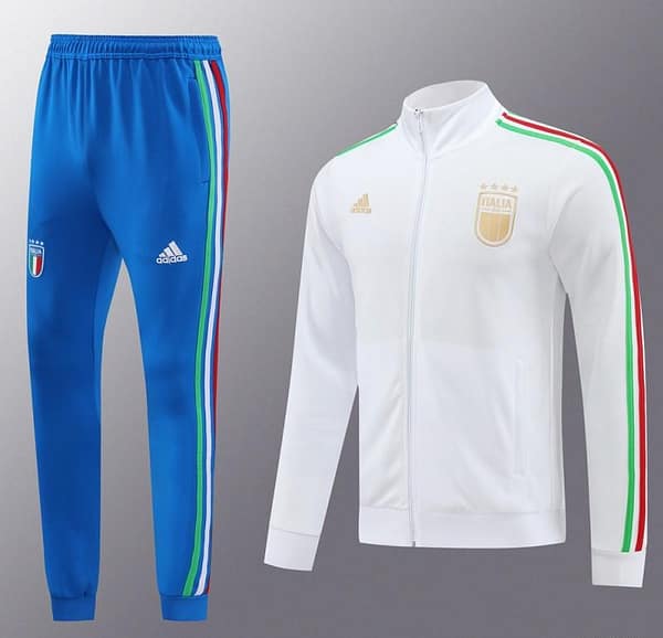 24/25 Italy White Full Zipper Jacket +Long Pants - Image 16