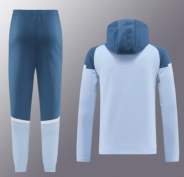 24/25 Manchester City Light Blue Hoodie Full Zipper Jacket +Long Pants - Image 14