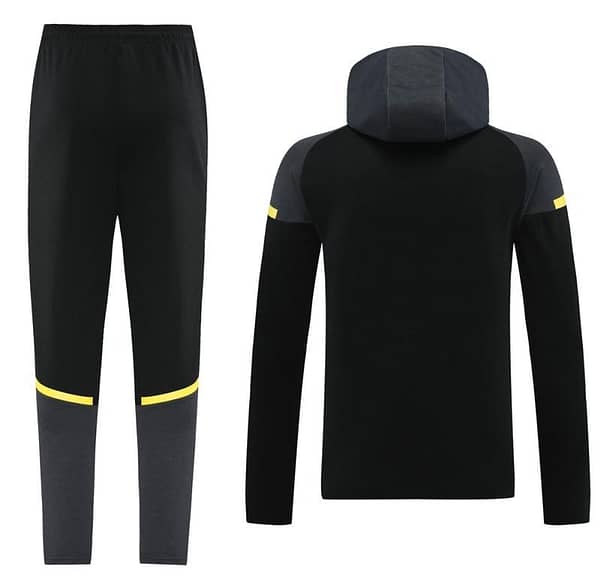 24/25 Borussia Dortmund Black Hoddie Full Zipper Jacket +Long Pants - Image 5