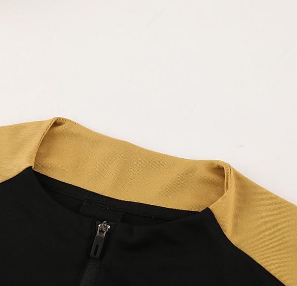 24/25 Nike Black/Golden Half Zipper Jacket+Long Pants - Image 4