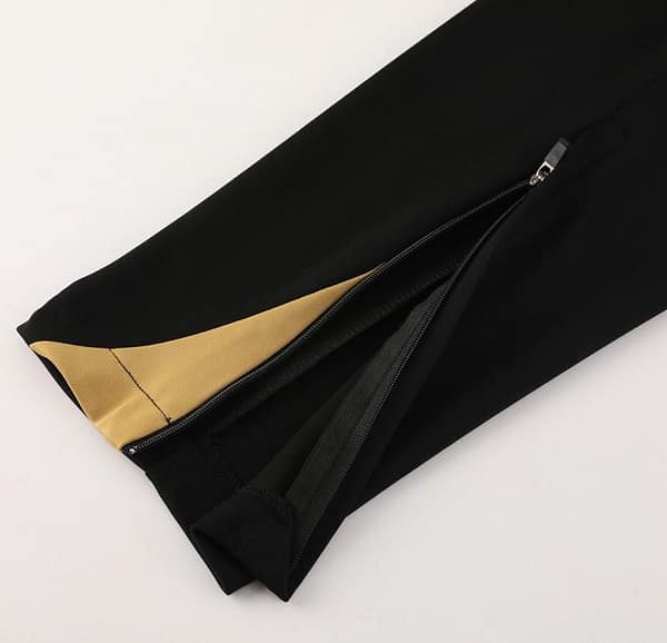 24/25 Nike Black/Golden Half Zipper Jacket+Long Pants - Image 5