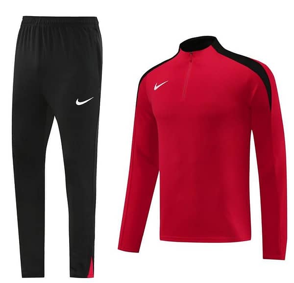 24/25 Nike Red Half Zipper Jacket+Long Pants