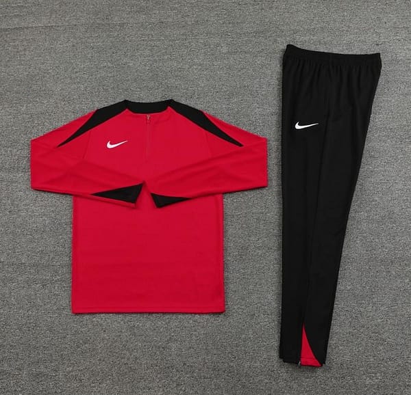 24/25 Nike Red Half Zipper Jacket+Long Pants - Image 21
