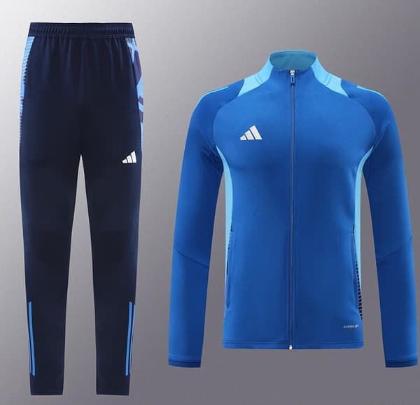 24/25 Adidas Blue Full Zipper Jacket +Long Pants - Image 19